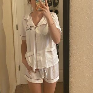 bridal getting ready outfit.